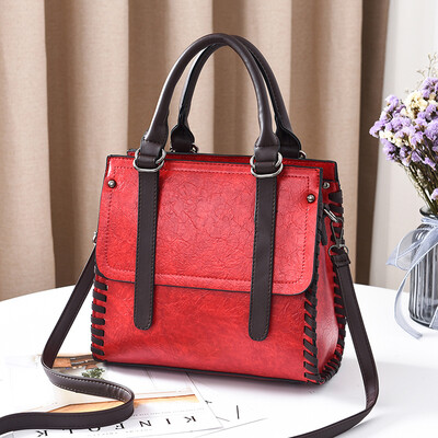 

Baobao Female Port Wind Autumn&Winter Slant Bag Korean version of fashionable hand-held chic retro one-shoulder bag with larg