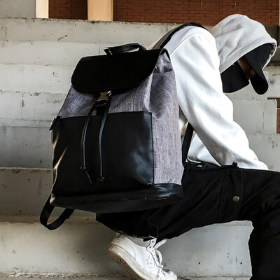 

Mens Backpack Leisure Business Korean Travel Computer Backpack Simple Fashion College Student Bag