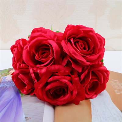 

Gobestart 1 Bouquet Vintage Artificial Rose Silk Flowers Bouquet for Decoration