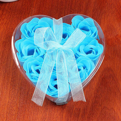 

Siaonvr 9Pcs Heart Scented Bath Body Petal Rose Flower Soap Wedding Decoration Gift Best
