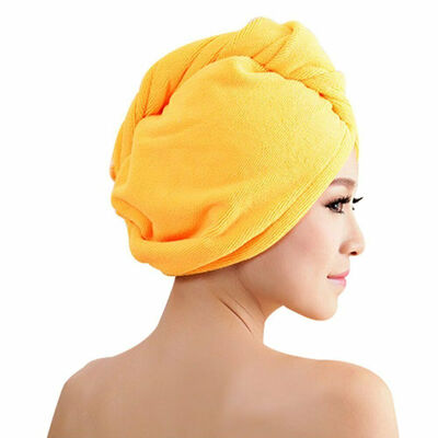 

NEW RAPID DRYING HAIR TOWEL - Thick Absorbent Shower Cap Fast 4 Colours