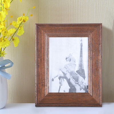 

Siaonvr 1PC New Family Portrait Vintage Wooden Photo Frame 7 Inch