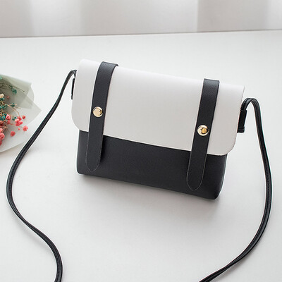 

Tailored Fashion Womens Contrast Color Buckle Chain Shoulder Bag Messenger Bag