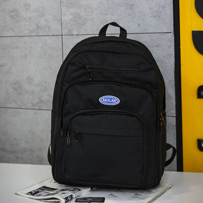 

Europe&the United States wind backpack mens large capacity multi-storey personality high school student bag tide card 156 in