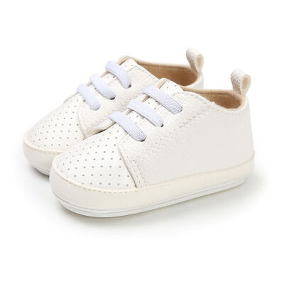 

PU leather Autumn baby shoes lace up baby moccasins toddler girls boys First Walkers