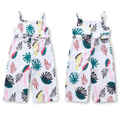

Toddler Infant Kids Baby Girls Princess Floral Sling Romper Bow Jumpsuit Outfits