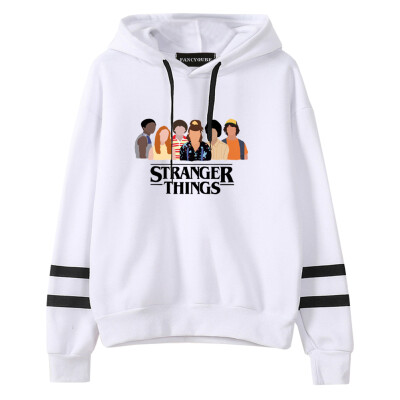 

Herqw61 Womens Stranger Things Friends Dont Lie Movie Hoodie Striped Long Sleeve Sweatshirt