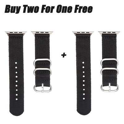 

〖Follure〗Silver Buckle Nylon Strap Replacement For Apple Watch Series 1234 38mm40mm