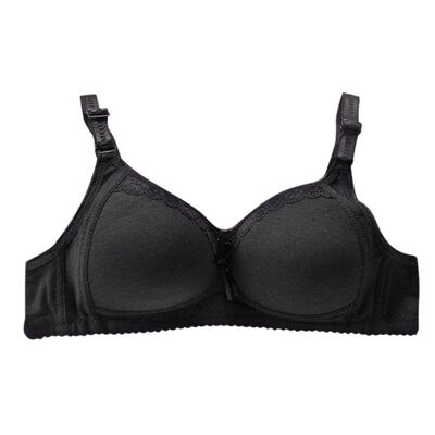 

Push UP Wire free Cute Bra Gather Adjustable Underwear For Women Newest B Cup Solid Color Newest 2018