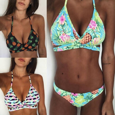 

Womens Bikini Set Bandage Push-Up Padded Swimwear Swimsuit Bathing Brazilian