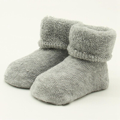 

Grateful 6 Candy Color Baby Girls Socks Anti Slip Warm Newborn Toddler Thicken Warm Socks