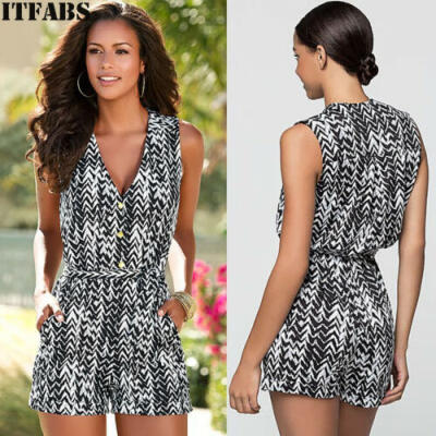 

Womens Clubwear Summer Playsuit Bodycon Party Jumpsuit Romper Trousers Shorts