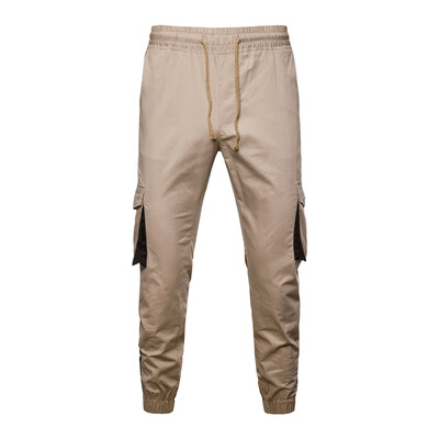 

Fashion Men Casual Pants Solid Color Drawstring Sports Pants Trousers Sweatpants