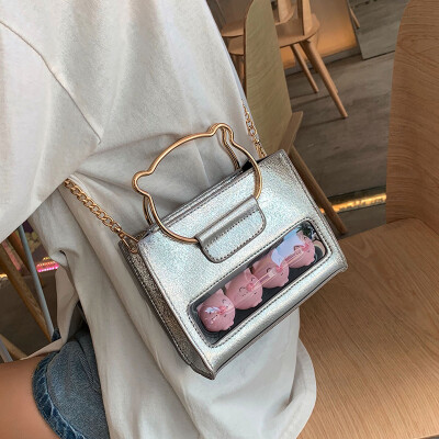 

Cute small bag female bag new 2019 cartoon handbag female bag chic chain Messenger bag female shoulder bag