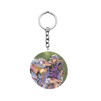 

CAR-TOBBY Anime Jojo Bizarre Adventure Keychain Cosplay Prop Accessories Key Ring Jewelry Pendant