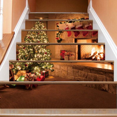 

Siaonvr Christmas Decoration Stair Stickers Christmas Stairs Stickers Wall Stickers