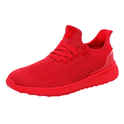 

2019 spring summer men sneaker solid color Fashion Men Sneakers Walking Casual Shoes Breathable Lace Up Shoes outdoor shoes