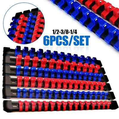 

〖Follure〗6 GOLIATH INDUSTRIAL ABS MOUNTABLE SOCKET RAIL RACK HOLDER ORGANIZER 14 38 12