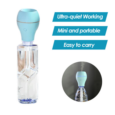 

Portable Mini Air Humidifier Water Bottle Caps Humidifier Mist Maker for Car Home Office