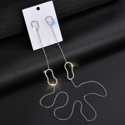 

Unisex 925 Choker Silver Pin Punk Necklace Jewelry Rhinestone Heart Chain Necklaces Stainless Steel Jewelry Necklace Lovers Gift