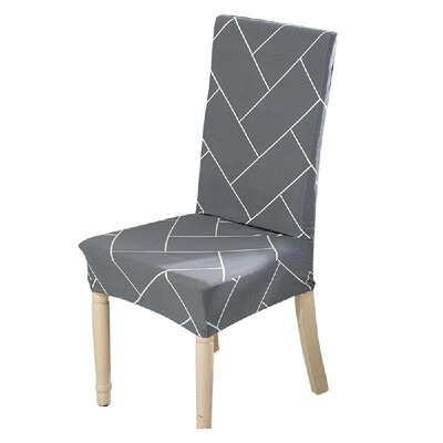 

Printed Chair Cover Soft Milk Silk Home Seat Protector Stretch Anti Dust
