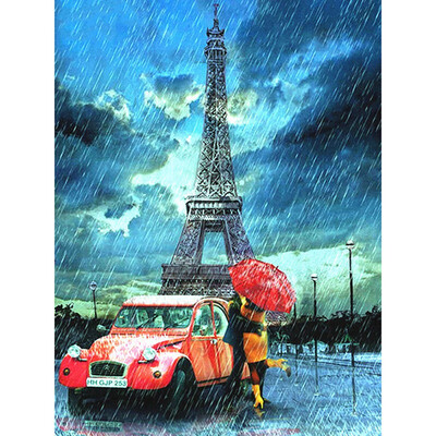 

Kirin 5D Diamond Painting Drill Couple Embroidery Sale Eiffel Tower Picture Of Rhinestone Diamond Mosaic Drop Ship
