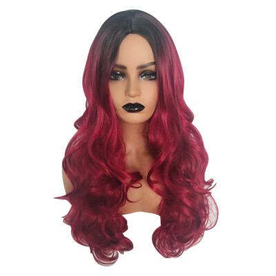 

Gobestart Gradient Cosplay Woman Natural Party Wig Short Full Hair Fashion Synthetic Wig