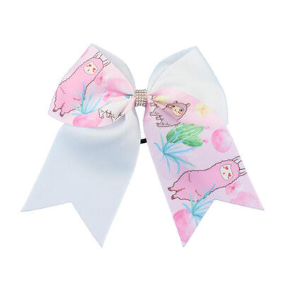 

8inch Cartoon Kids Hair Rings Girls Elastic Hair Bowknot Bands Headwear