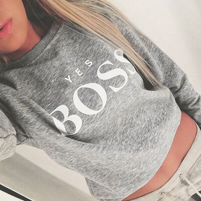 

Starmoon Women Yes Letter Print Hoodie Sweatshirt Ladies Long Sleeve Pullover Jumper Tops