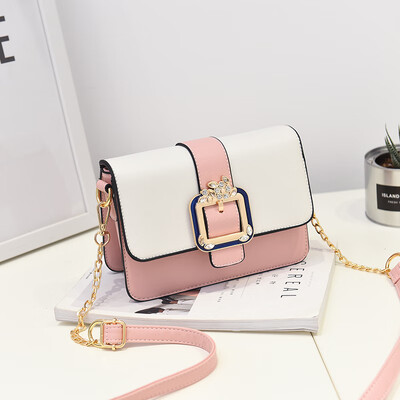 

Baggage ladys small square bag with one shoulder inclined to the Korean version of Collision Ins super-popular fashion Baitao Chi
