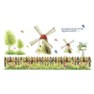 

Countryside Windmill Removable DIY Room Home Decor Wall Stickers Decal