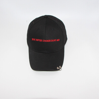 

Korean letters with curved brim hat Korean iron ring hat Winter new baseball cap Outdoor sunscreen sun hat shade