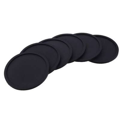 

5Pcs Non-slip Round Soft Sleek Silicone Drink Coasters Cup Mug Pad 1005cm