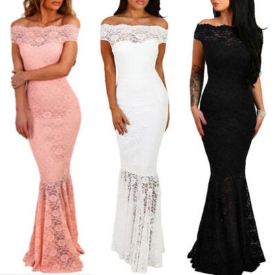 

Women Formal Wedding Bridesmaid Long Evening Party Ball Prom Gown Cocktail Dress