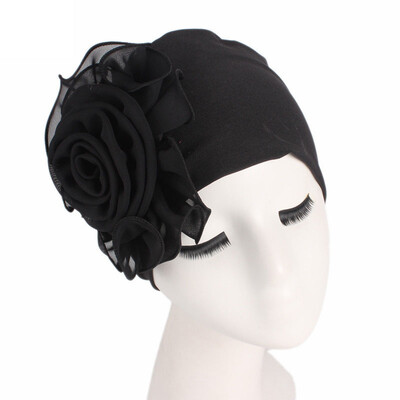 

Women Casual Beanie Head Scarf Turban Cap Flower Muslim Cancer Chemo Hat Cover