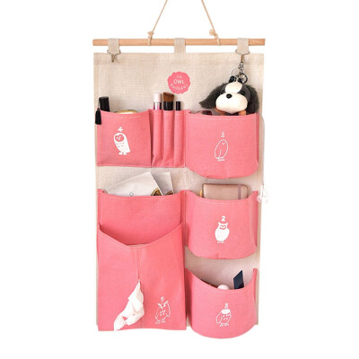 

Portable Multi-grids Clothes Storage Hanging Bag Simple Paper Towel Underwear Socks Storage Bag