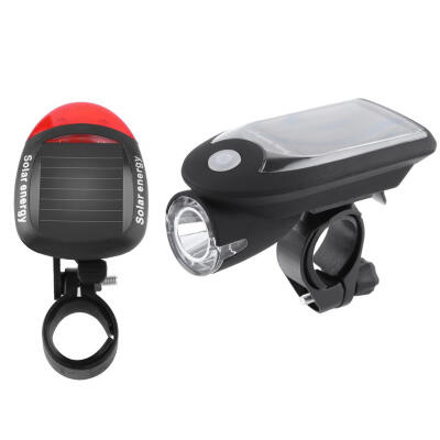 

SolarUSB Charging Bicycle Night Cycling 240LM LED Headlight Taillight Se