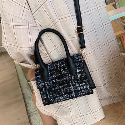 

Senior sense handbag 2019 new fashion woolen handbags foreign girl Messenger bag wild ins shoulder bag