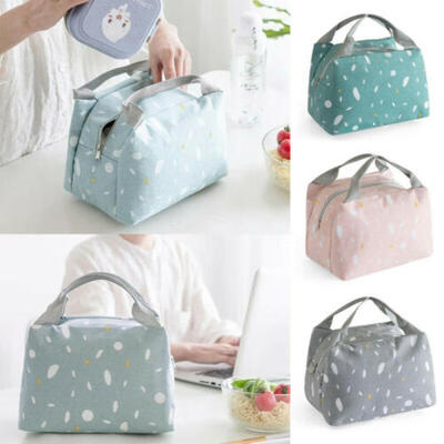 

Lunch Bag Insulated Women Tote Thermal Box Cooler Travel Picnic Carry Girls Bag
