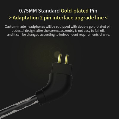 

QKZ VK1 35mm Wired Headphones Double Moving Coil 4DD In-ear Sports Headset Stereo Music Earphones In-line Control with Microphone