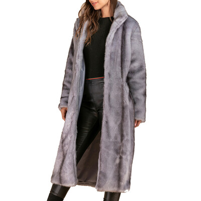 

Toponeto Womens Faux Fur Coat Parka Jacket Long Trench Winter Warm Tops Overcoat