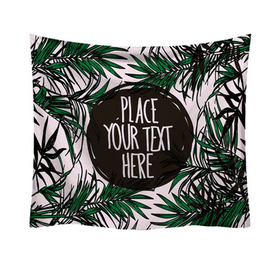 

Toponeto Fashion Tapestry Green Leaf Pattern Fresh Style Decorative Tapestry Home Decor