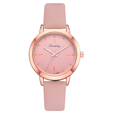 

Korean version of the wholesale watch student ultra-thin PU leather quartz watch simple casual female watch