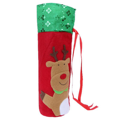 

Christmas Sequin Embroidery Santa Claus Snowman Wine Bottle Covers Bag
