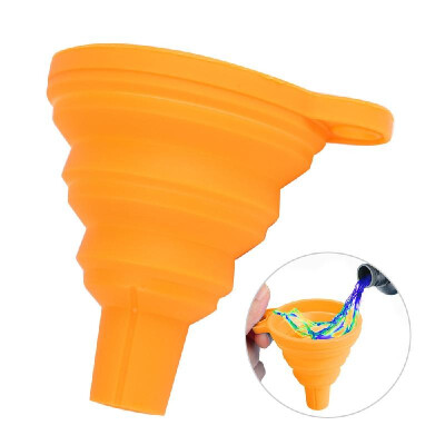 

Collapsible Small Funnel Silicone Foldable Funnels for Pouring Resin Back Into Bottle 3D Printer Accessories Parts Purple