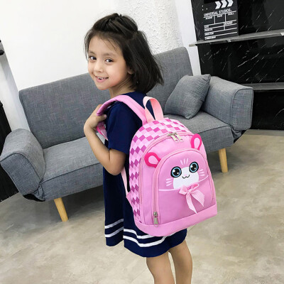 

Tailored Student Boys&Girls Kids Cartoon Cat Animal Backpack Toddler School Bag