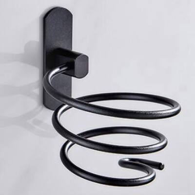 

Hair Dryer Holder Wall Mount Hanging Rack Spiral Organizer Hook Bathroom Bracket
