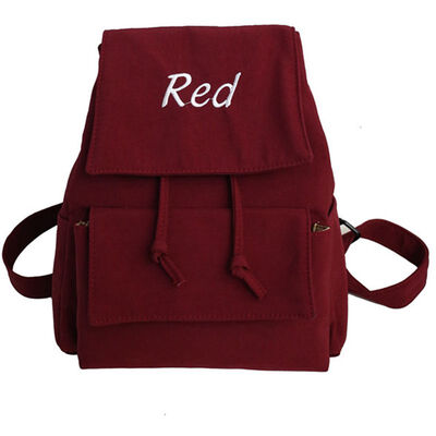 

Ancient sense of schoolbag Korean version of high school students with shoulder bags ins backpack