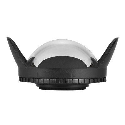 

MEIKON Underwater Camera 200mm Fisheye Wide Angle Lens Dome Port Case Shade Cover 60m 197ft Waterproof 67mm Round Adapter for Cam