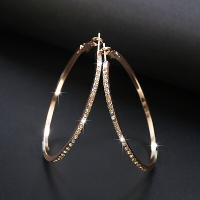 

Aretes de mujer modernos 2018 new design with zircon big earrings earrings generous summer gift Korean earrings for women
